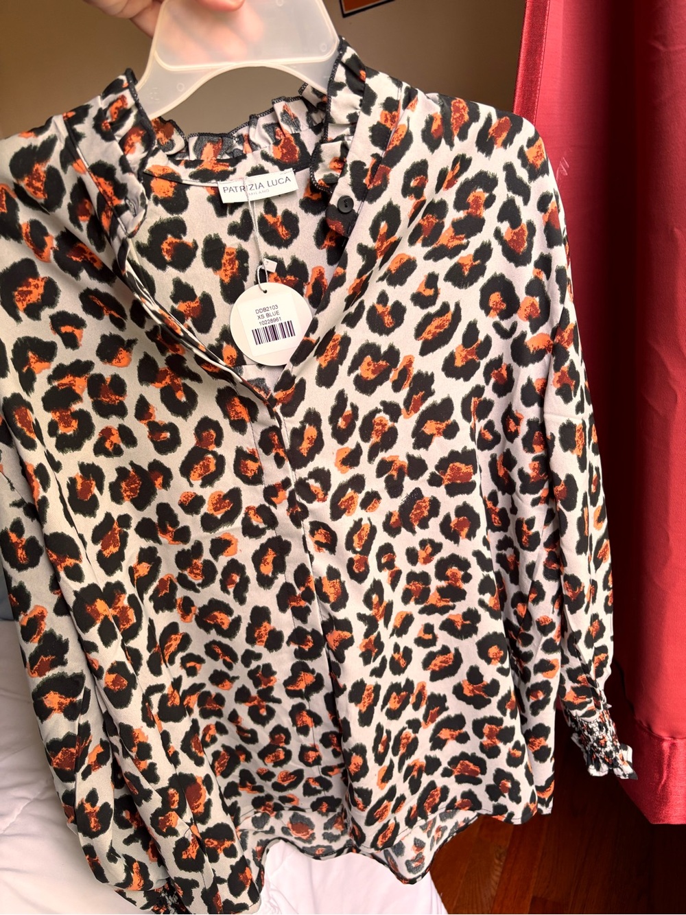 Patrizia Luca long-sleeve blouse features for women XS size